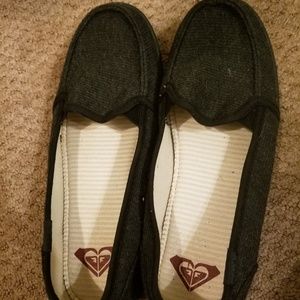 Black Roxy Slip On Shoes